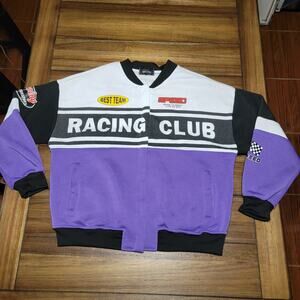 New Look Full Snap Lightweight Jacket "Racing Club" - Size XL